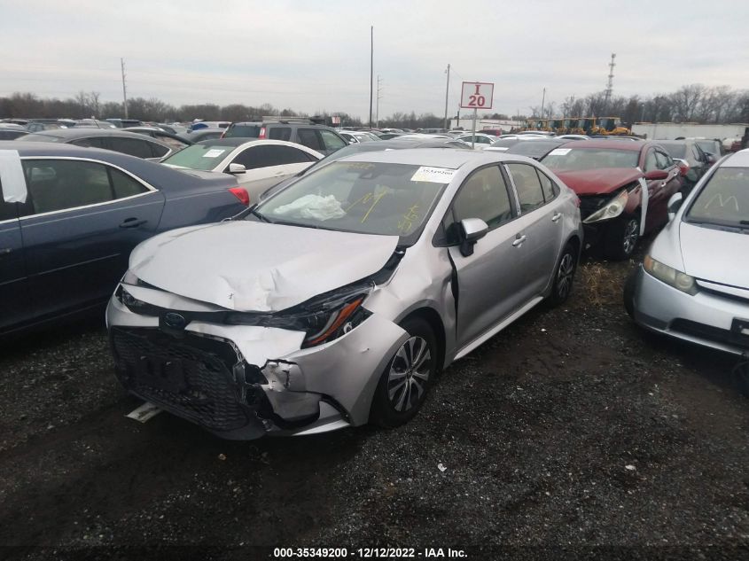 2022 TOYOTA COROLLA HYBRID LE VIN: JTDEAMDE9NJ042815