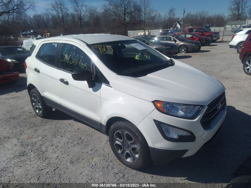 2022 FORD ECOSPORT S VIN: MAJ6S3FL5NC468857
