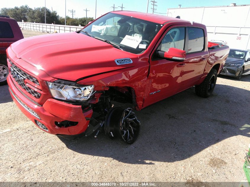 2022 RAM 1500 LONE STAR VIN: 1C6SRFFT6NN418728