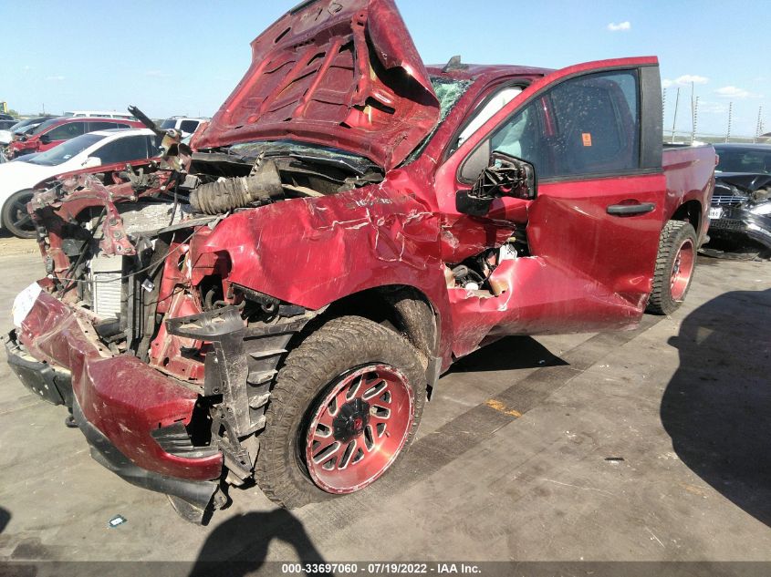 2021 CHEVROLET SILVERADO 1500 CUSTOM VIN: 1GCPWBEK6MZ169007