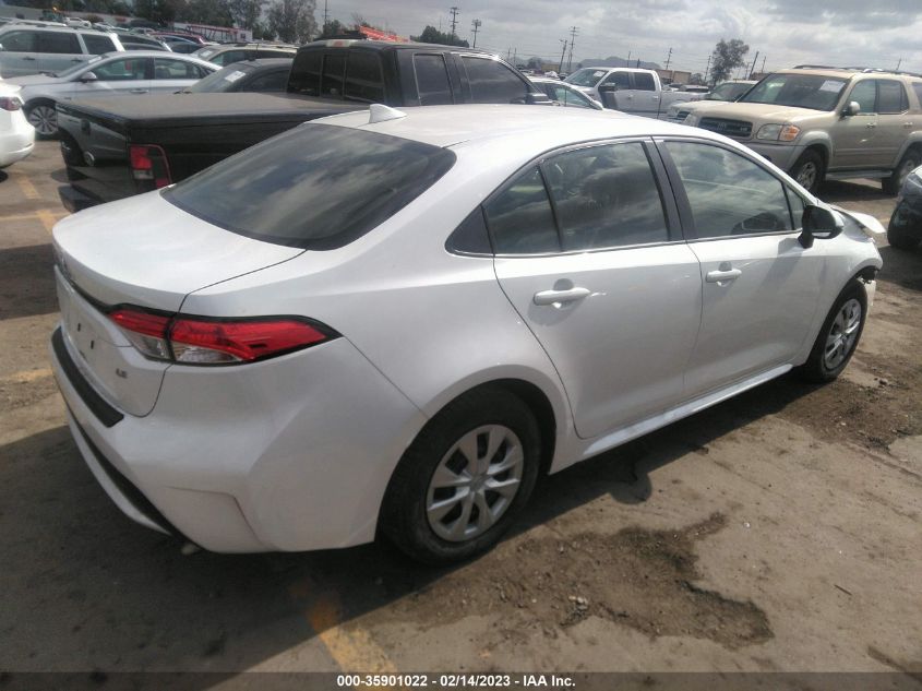 2022 TOYOTA COROLLA LE VIN: JTDVPMAE1NJ207405