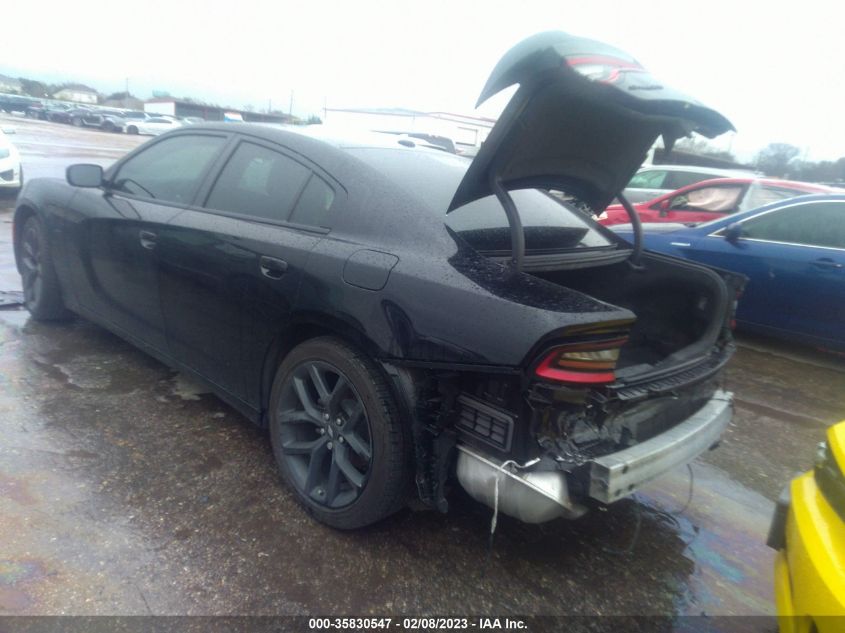 2022 DODGE CHARGER SXT VIN: 2C3CDXBG9NH190022