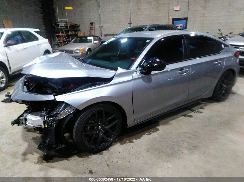 2022 HONDA CIVIC HATCHBACK SPORT VIN: 19XFL2H82NE015542