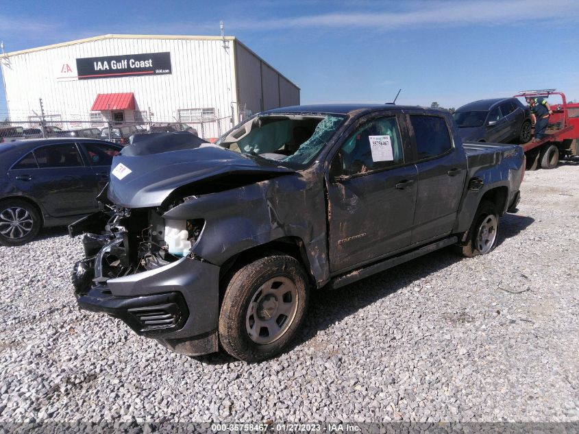 2021 CHEVROLET COLORADO 4WD WORK TRUCK VIN: 1GCGTBEN7M1215557