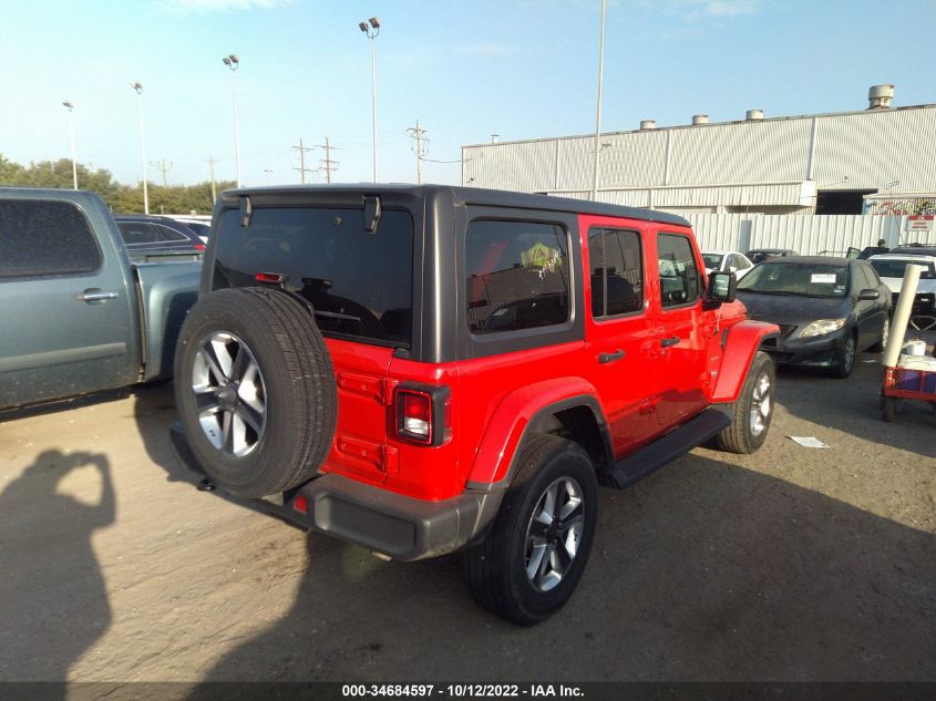 2020 JEEP WRANGLER UNLIMITED SAHARA VIN: 1C4HJXEN5LW281212