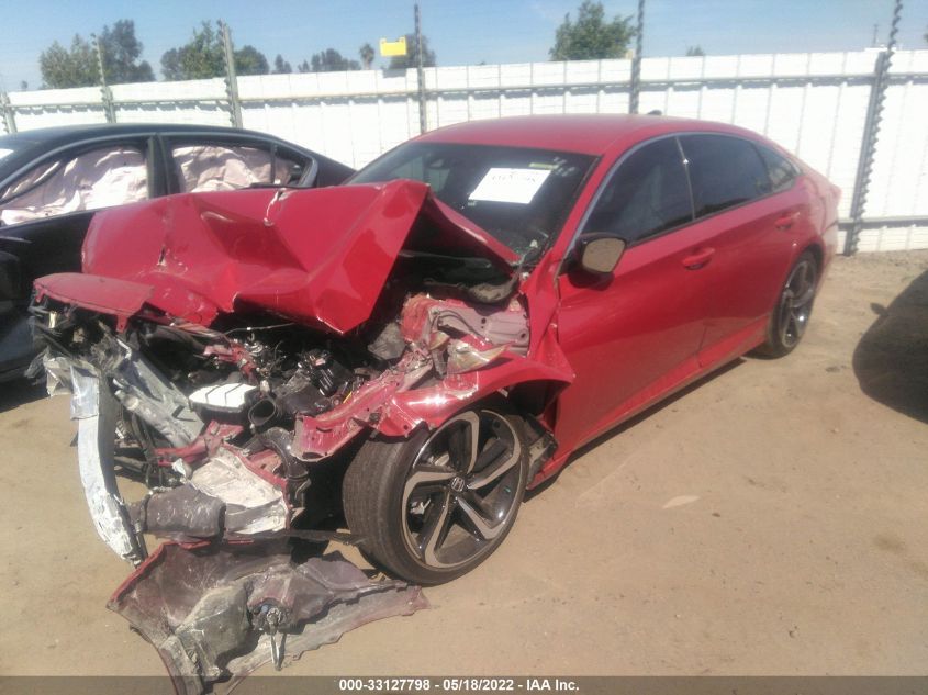 2021 HONDA ACCORD SEDAN SPORT VIN: 1HGCV1F34MA074609