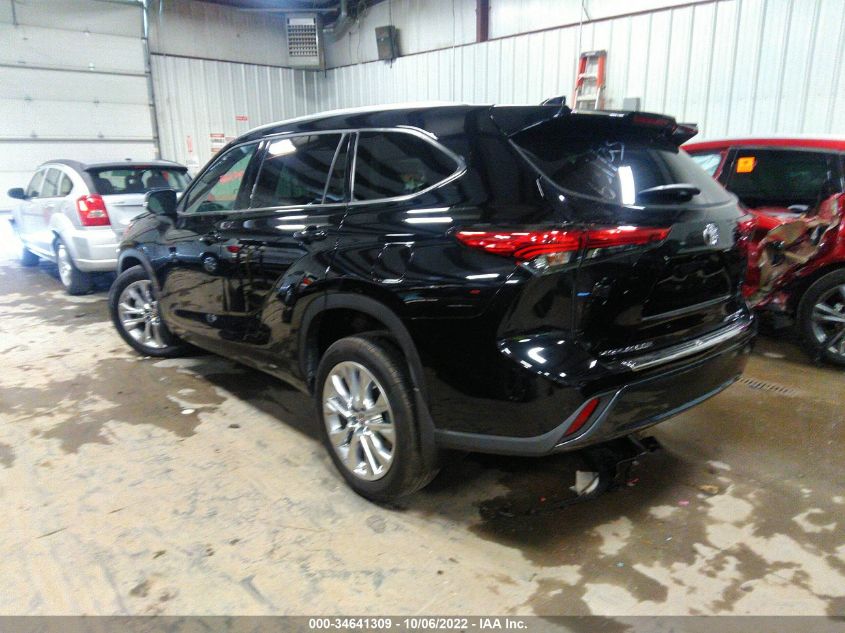 2022 TOYOTA HIGHLANDER LIMITED VIN: 5TDDZRBH9NS576253