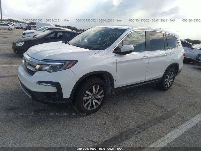 2021 HONDA PILOT EX-L VIN: 5FNYF5H55MB027183