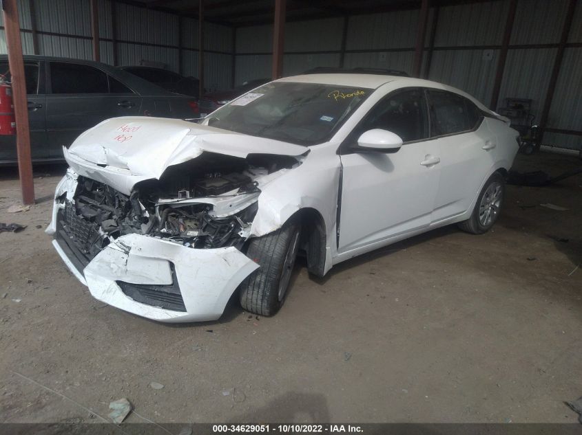 2022 NISSAN SENTRA S VIN: 3N1AB8BV1NY238767