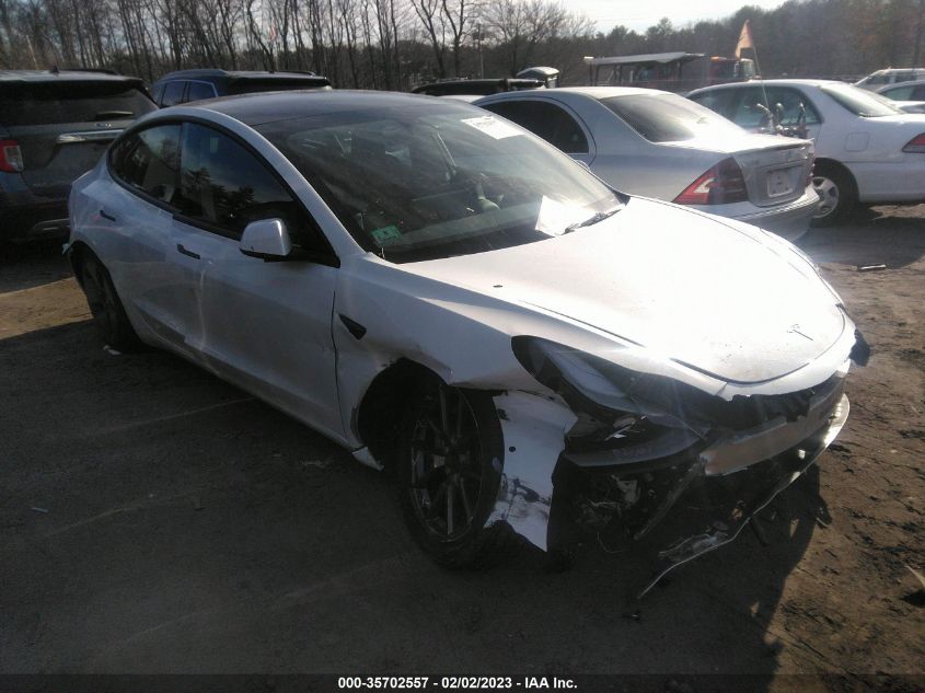 2022 TESLA MODEL 3 VIN: 5YJ3E1EA0NF315931