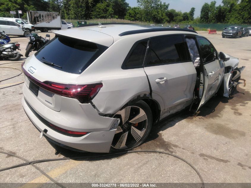 2022 AUDI E-TRON PREMIUM PLUS VIN: WA1LAAGE8NB012579