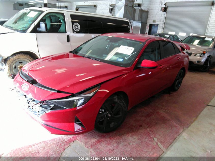 2023 HYUNDAI ELANTRA HYBRID BLUE VIN: KMHLM4AJ4PU046008