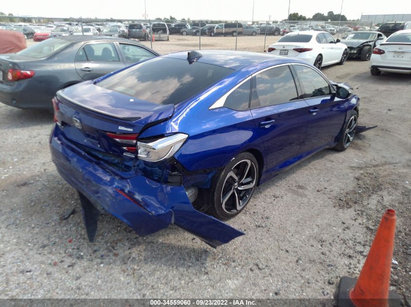 2022 HONDA ACCORD SEDAN SPORT SE VIN: 1HGCV1F47NA046295