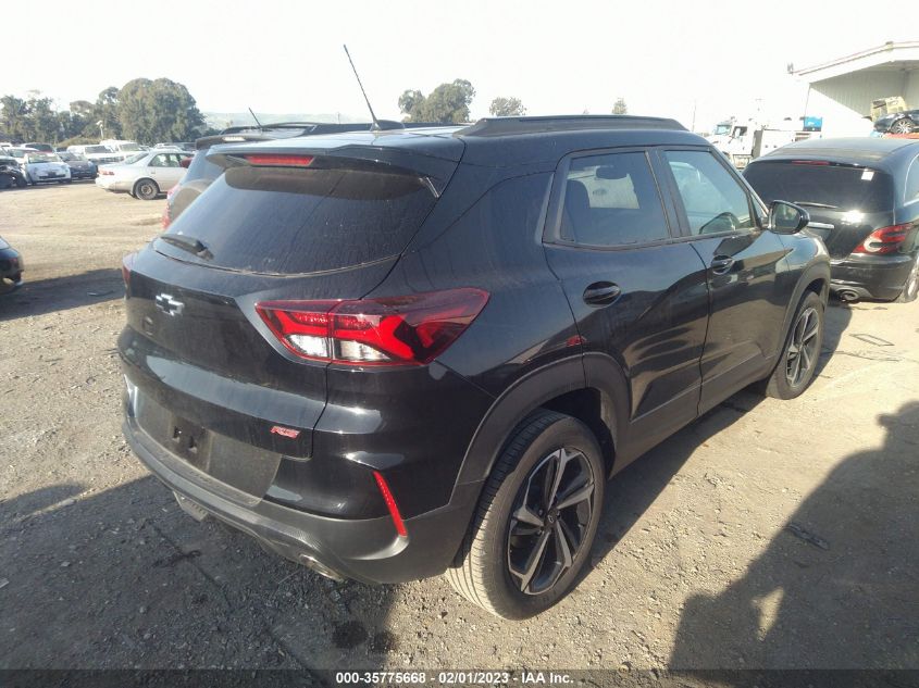 2022 CHEVROLET TRAILBLAZER RS VIN: KL79MTSL4NB065396