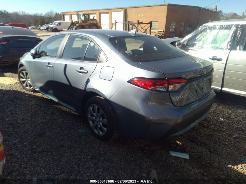 2022 TOYOTA COROLLA LE VIN: 5YFEPMAE3NP374635