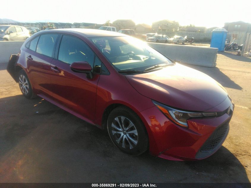 2022 TOYOTA COROLLA HYBRID LE VIN: JTDEAMDEXNJ046517