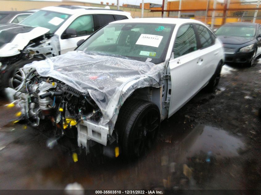 2022 HONDA CIVIC HATCHBACK SPORT VIN: 19XFL2H8XNE011979