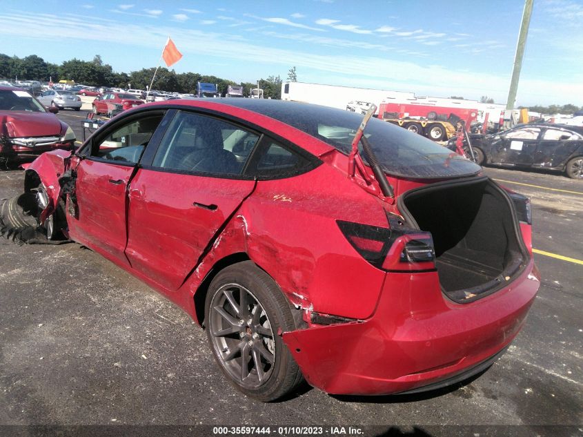 2022 TESLA MODEL 3 LONG RANGE VIN: 5YJ3E1EB2NF103024