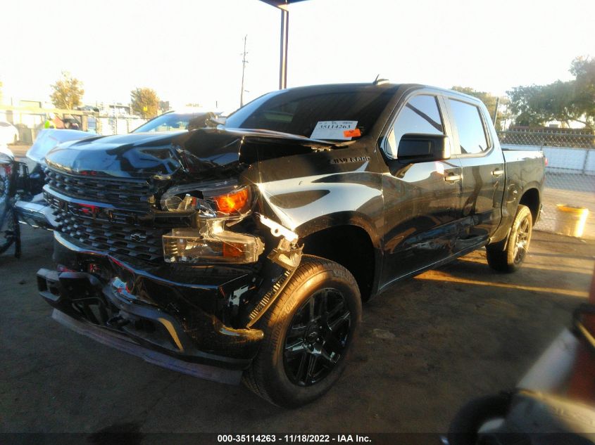 2022 CHEVROLET SILVERADO 1500 LTD CUSTOM VIN: 3GCPYBEK4NG180731