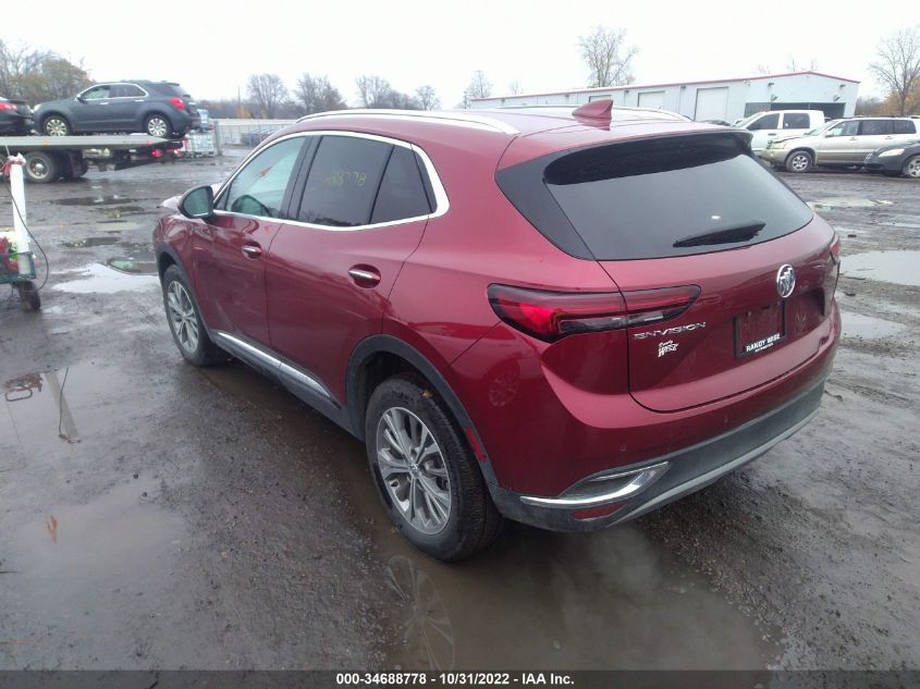 2022 BUICK ENVISION PREFERRED VIN: LRBAZLR47ND030452
