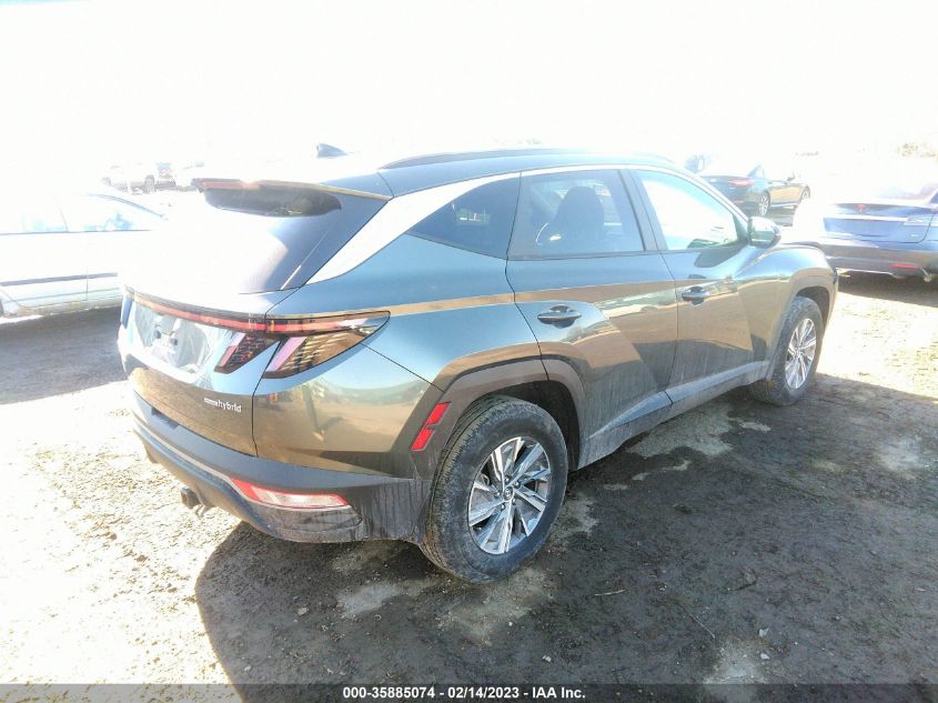 2022 HYUNDAI TUCSON HYBRID BLUE VIN: KM8JBCA14NU052475