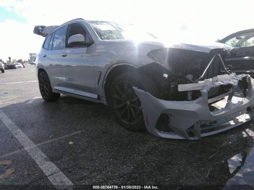 2022 BMW X3 XDRIVE30I VIN: 5UX53DP09N9L26925