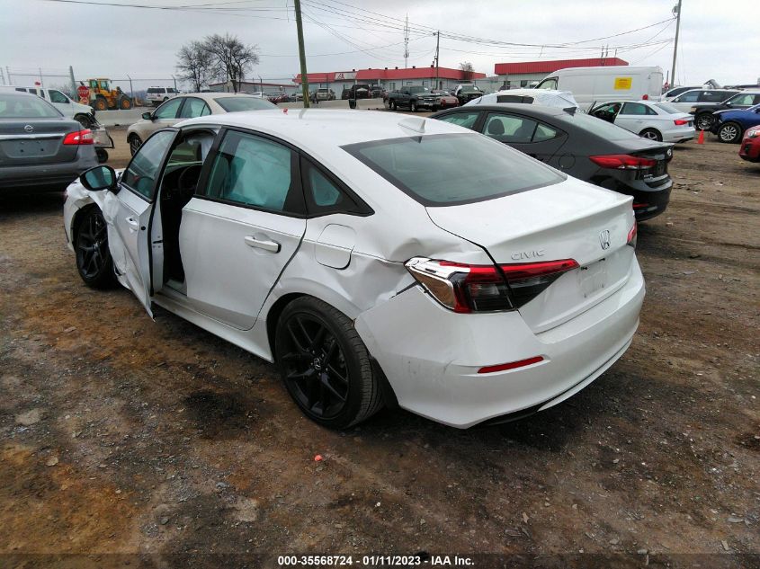 2022 HONDA CIVIC SEDAN SPORT VIN: 2HGFE2F51NH559278