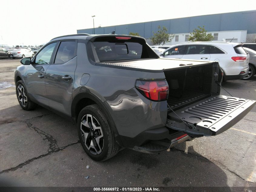 2022 HYUNDAI SANTA CRUZ LIMITED VIN: 5NTJEDAF1NH030782