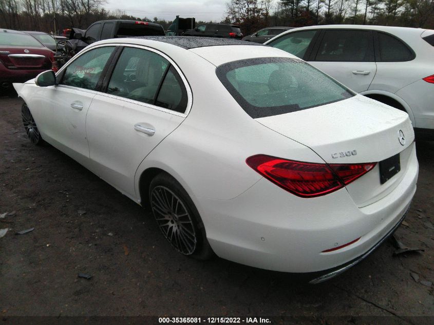 2022 MERCEDES-BENZ C-CLASS C 300 VIN: W1KAF4HB9NR014438