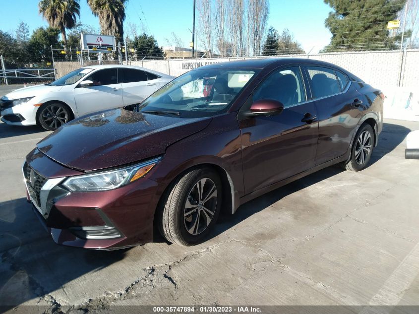 2022 NISSAN SENTRA SV VIN: 3N1AB8CV6NY202555