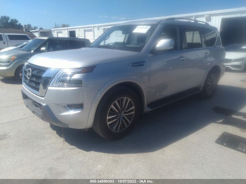 2022 NISSAN ARMADA SV VIN: JN8AY2AC9N9161262