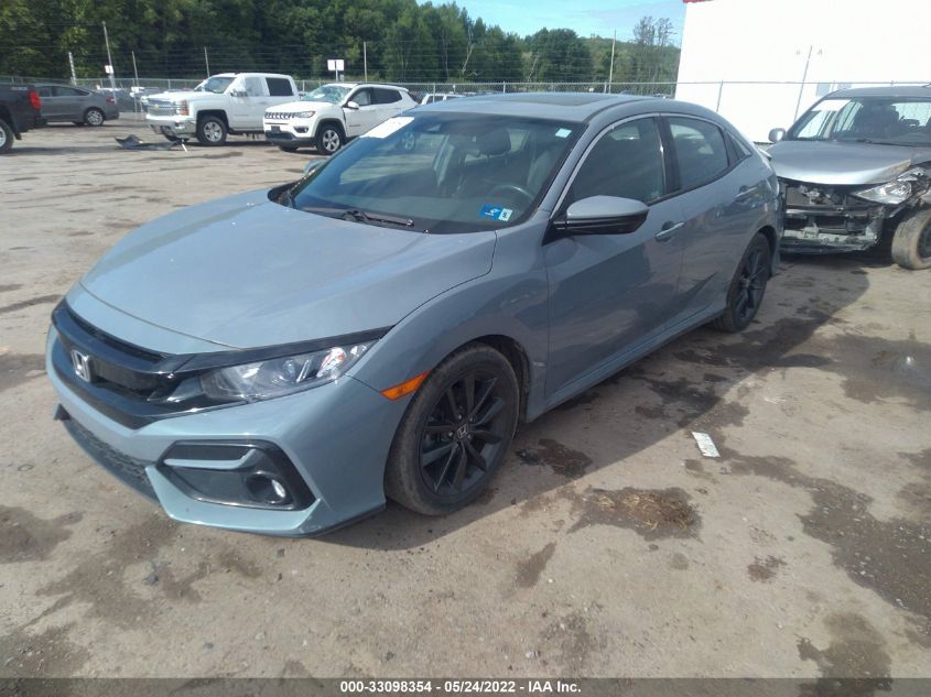2020 HONDA CIVIC HATCHBACK EX VIN: SHHFK7H63LU408597