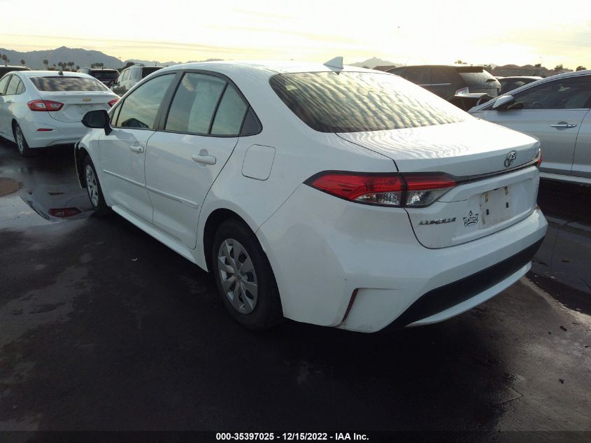 2021 TOYOTA COROLLA L VIN: JTDDPMAE2MJ162498