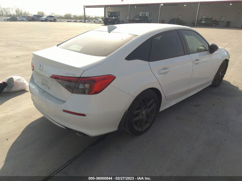 2022 HONDA CIVIC SEDAN SPORT VIN: 2HGFE2F57NH571807