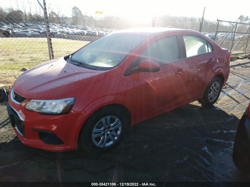 2020 CHEVROLET SONIC LS VIN: 1G1JB5SB2L4141426