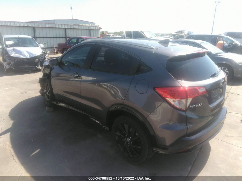 2022 HONDA HR-V SPORT VIN: 3CZRU6H11NM738688