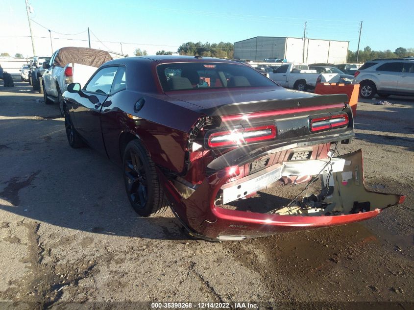 2022 DODGE CHALLENGER SXT VIN: 2C3CDZAG3NH175044