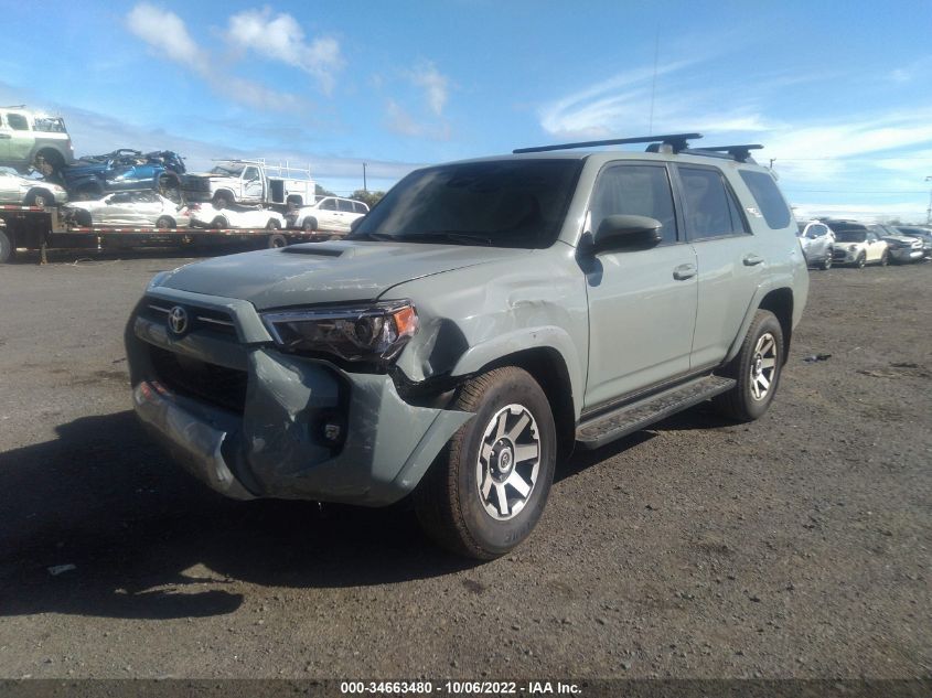 2022 TOYOTA 4RUNNER TRD OFF ROAD VIN: JTEPU5JR9N6024004