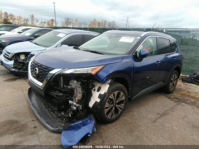 2021 NISSAN ROGUE SV VIN: JN8AT3BB2MW229301