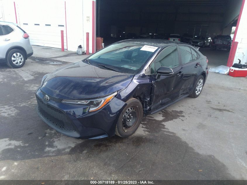 2022 TOYOTA COROLLA LE VIN: 5YFEPMAE4NP320597