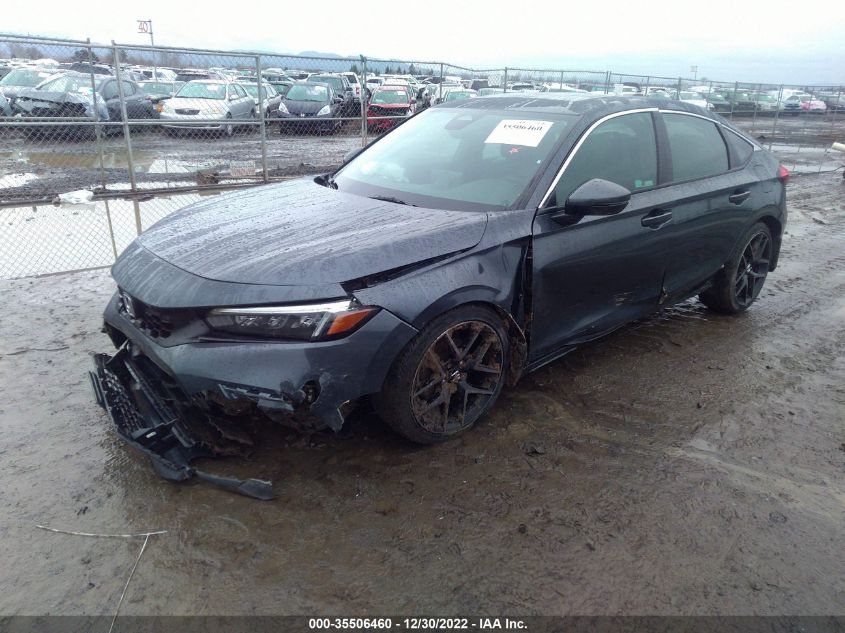 2022 HONDA CIVIC HATCHBACK SPORT TOURING VIN: 19XFL1H85NE022219