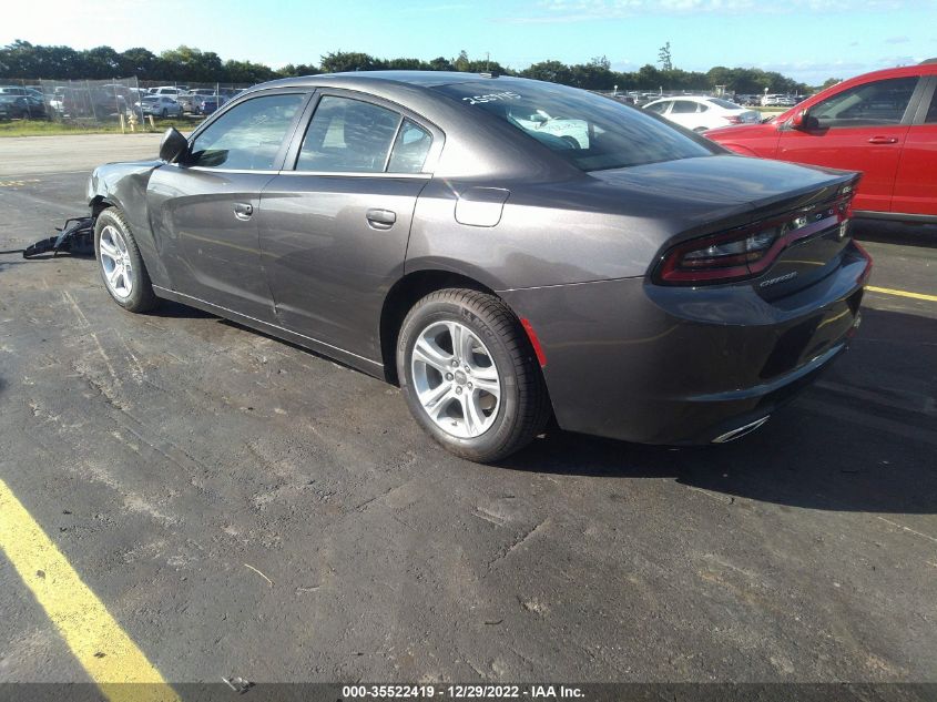 2022 DODGE CHARGER SXT VIN: 2C3CDXBGXNH255945