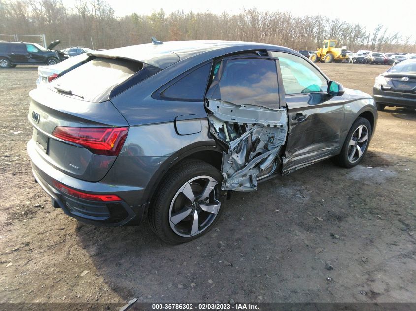 2022 AUDI Q5 SPORTBACK S LINE PREMIUM PLUS VIN: WA15AAFY3N2138689