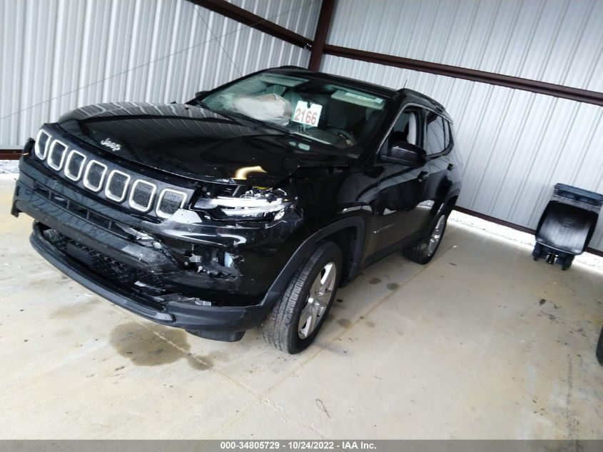 2022 JEEP COMPASS LATITUDE VIN: 3C4NJDBB4NT125392