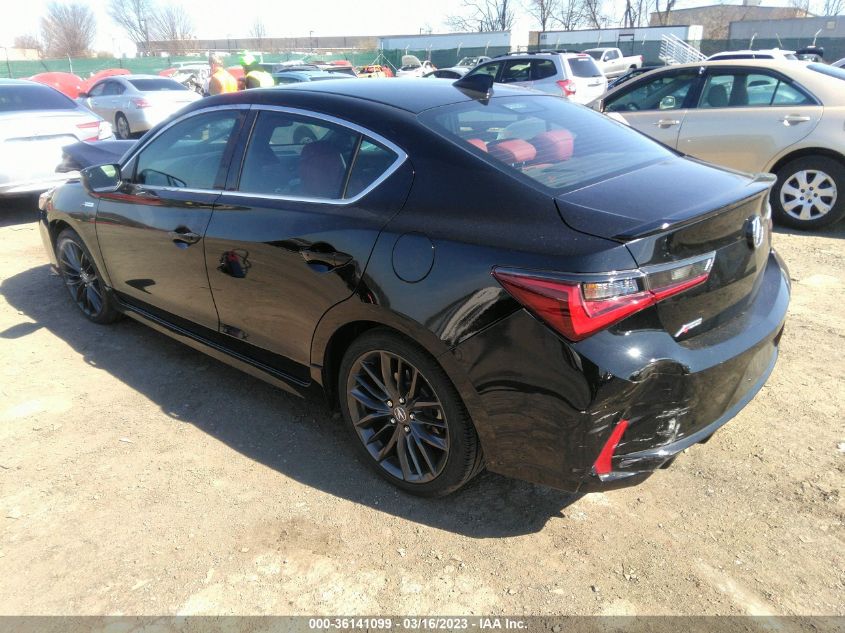 2022 ACURA ILX PACKAGE VIN: 19UDE2F82NA007577