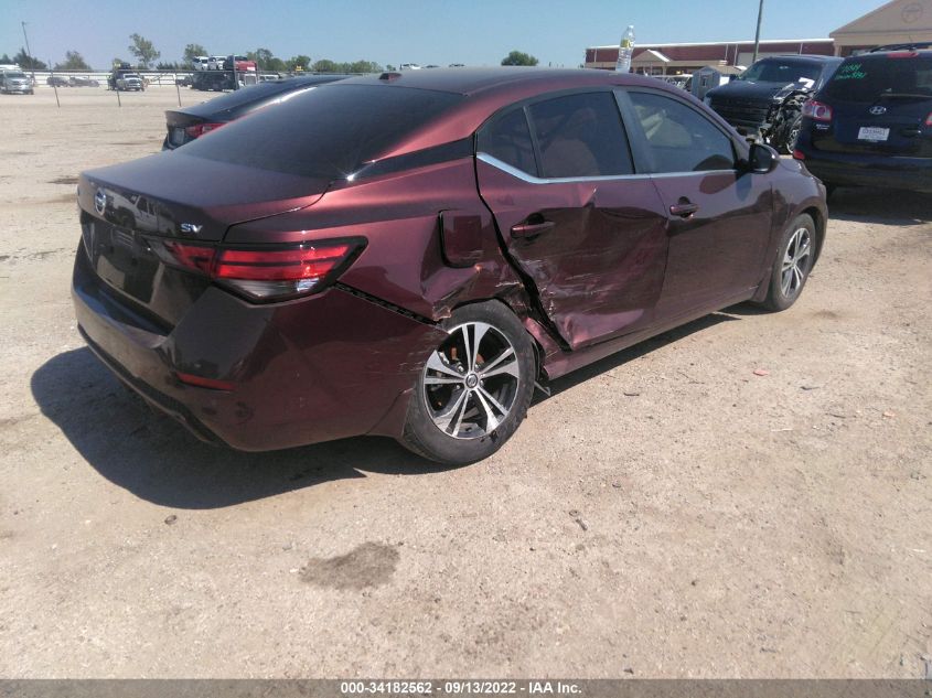2021 NISSAN SENTRA SV VIN: 3N1AB8CV2MY288638