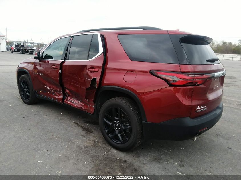 2022 CHEVROLET TRAVERSE LT CLOTH VIN: 1GNERGKWXNJ127028