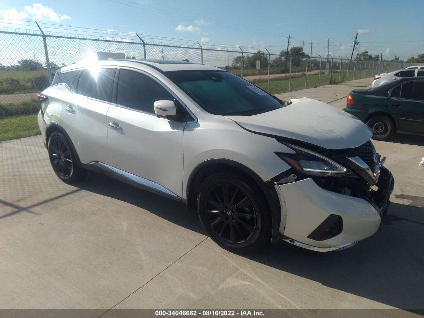 2021 NISSAN MURANO SL VIN: 5N1AZ2CJ9MC123127
