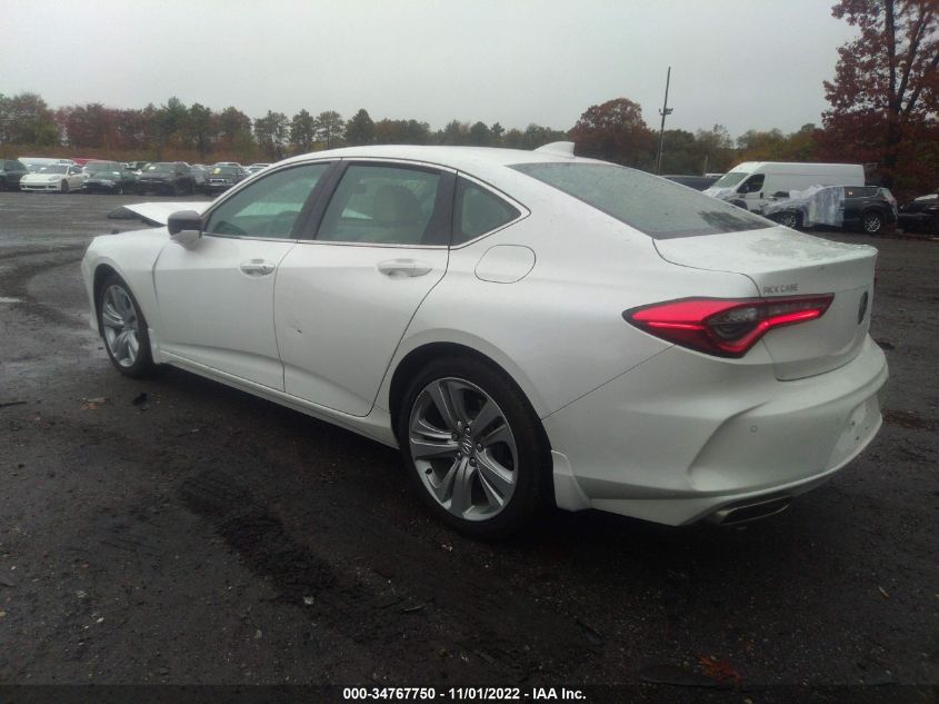 2022 ACURA TLX W/TECHNOLOGY PACKAGE VIN: 19UUB5F49NA001959