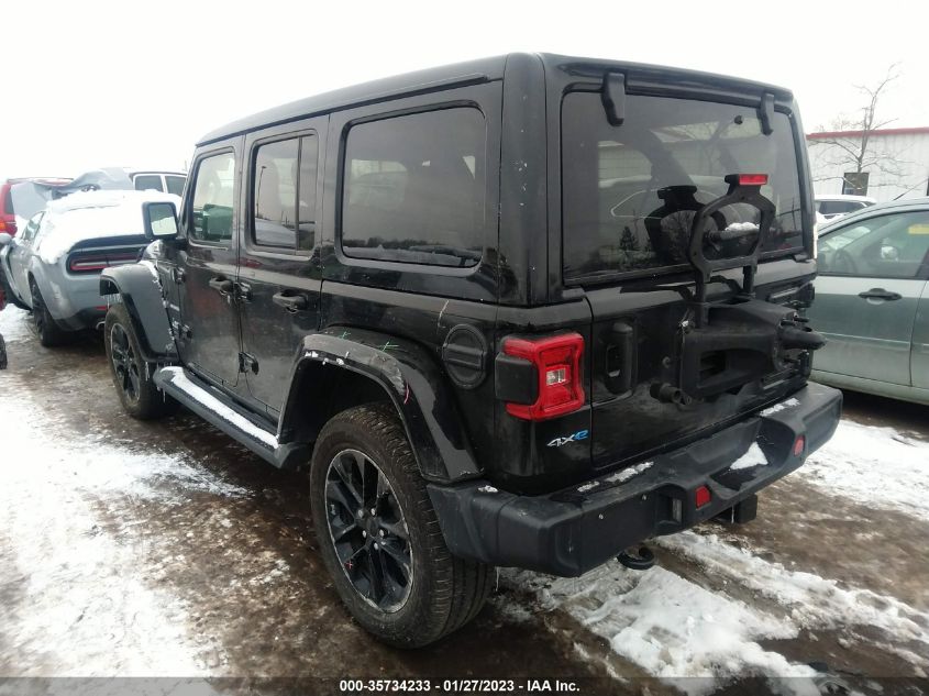 2021 JEEP WRANGLER 4XE UNLIMITED SAHARA VIN: 1C4JJXP67MW676274